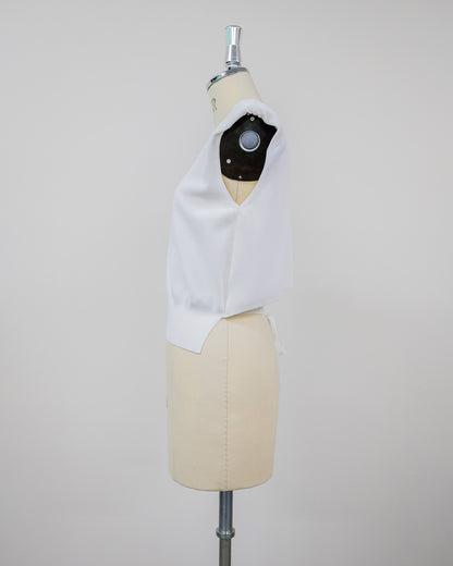 Shoulder Padd Kint Tops [603409] off(01)