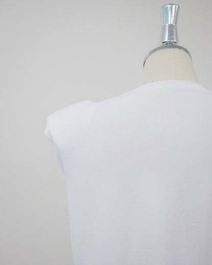 Shoulder Padd Kint Tops [603409] off(01)