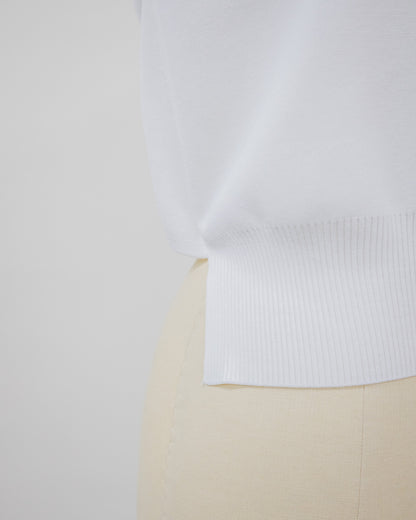 Shoulder Padd Kint Tops [603409] off(01)