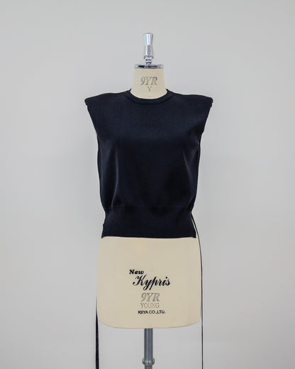 Shoulder Padd Kint Tops [603409] black(99)