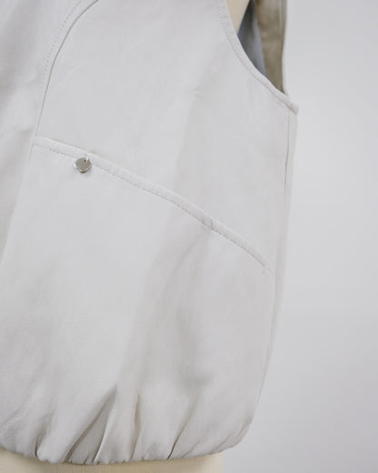 Fake Leather Vest [603423] beige(05)