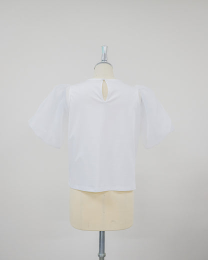 【Summer SALE!!】Balloon Sleeve T-Shirt [603393] off(01)