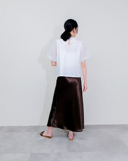 【Summer SALE!!】Balloon Sleeve T-Shirt [603393] off(01)