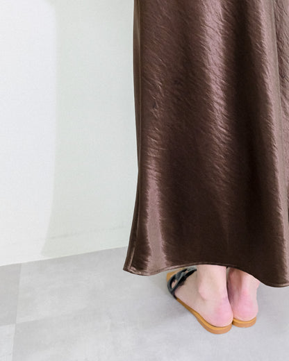 Satin Skirt [603415] brown(60)