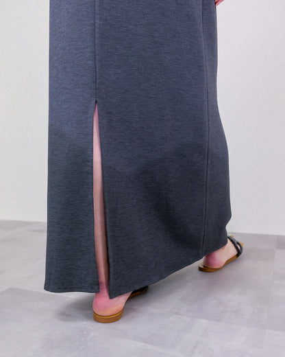 Cut and Sew Skirt [603418] charcoal (79)