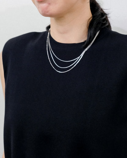 Shoulder Padd Kint Tops [603409] black(99)