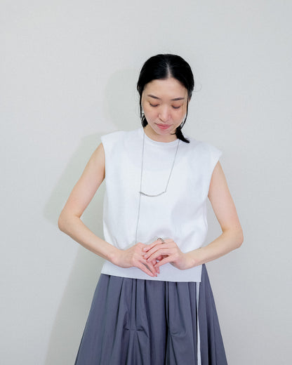 Shoulder Padd Kint Tops [603409] off(01)