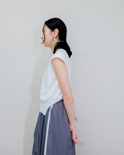 Shoulder Padd Kint Tops [603409] off(01)