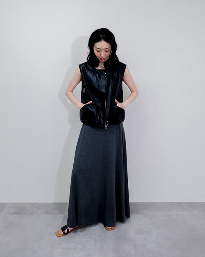 Fake Leather Vest [603423] black(99)