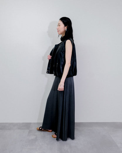 Cut and Sew Skirt [603417] charcoal (79)