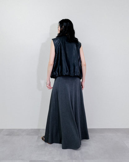 Cut and Sew Skirt [603417] charcoal (79)