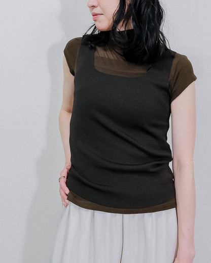 Knit Tank Tops [603410] brown(60)