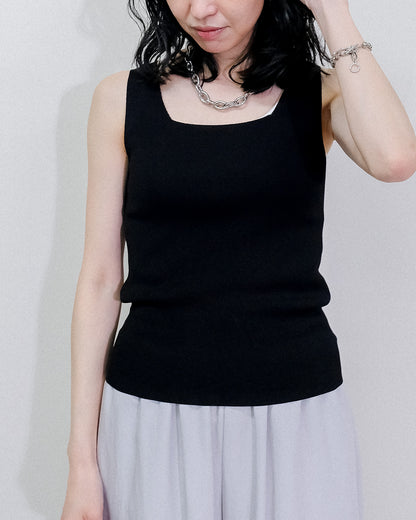 Knit Tank Tops [603410] black(99)