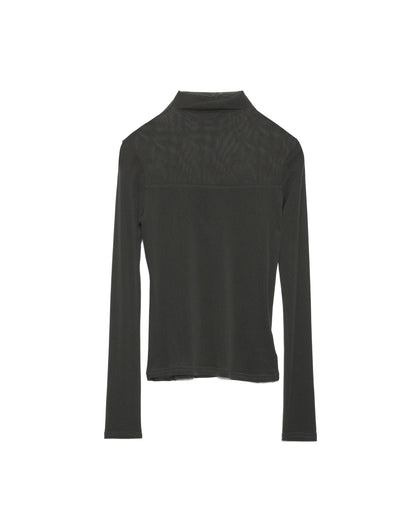 Sheer Tops [603369] khaki