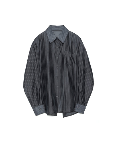 【Summer SALE!!】Stripe Shirt [603370] charcoal(79)