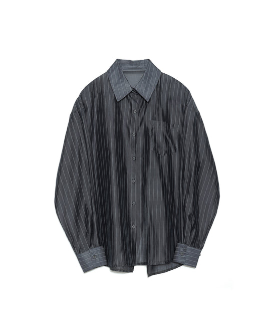 【SALE/50%0ff】Stripe Shirt [603370] charcoal