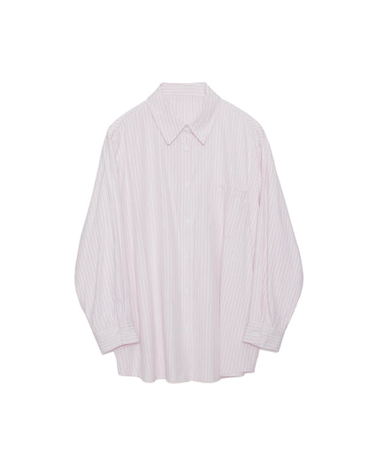 Stripe Tiered shirt [603375] pink