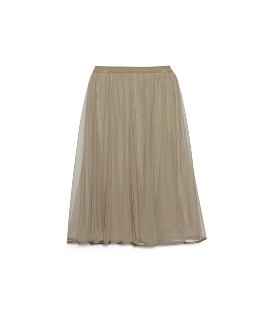 【SALE/50%0ff】Tulle Skirt [603380] mocha beige