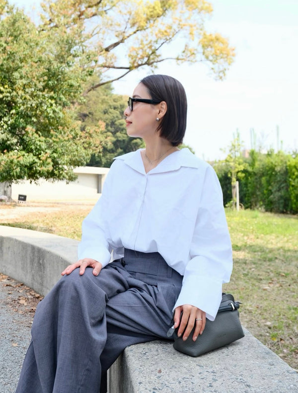 【Summer SALE!!】Balloon Shirt [603345] off(01)