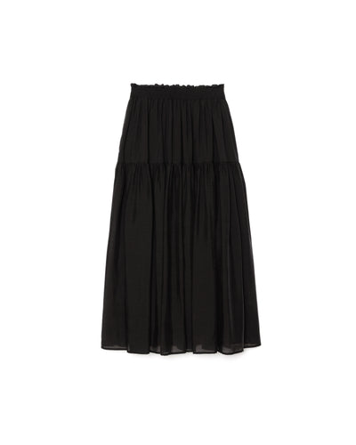 【SALE/50%0ff】Gather Tiered Skirt [603398] black