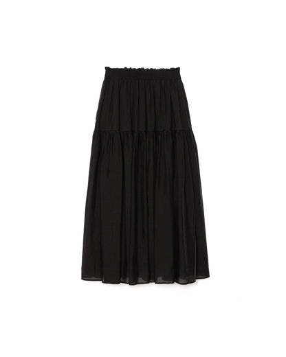 【Summer SALE!!】Gather Tiered Skirt [603398] black(99)